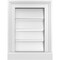 Ekena Millwork Vertical Surface Mount PVC Gable Vent: Functional, w/ 2"W x 2"P Brickmould Sill Frame, 12"W x 16"H GVPVE12X1603SF - alternate 1